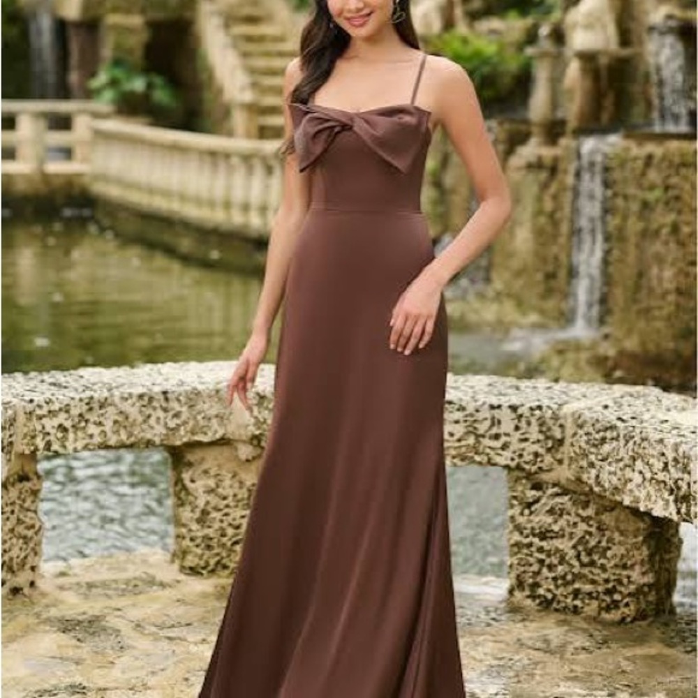 Christina Chocolate Brown Maxi Dress